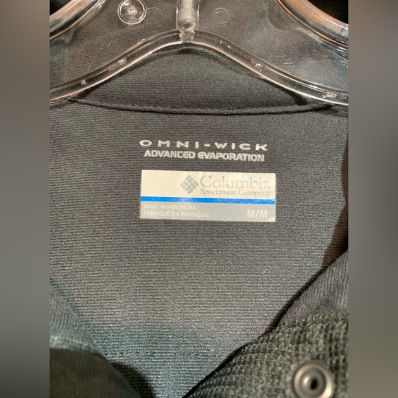 Columbia Omni-Wick Grey-green Ribbed Quarter Snap Sweatshirt/Jacket -women’s Med - Picture 4 of 9